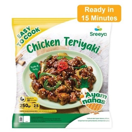 

CHICKEN TERIYAKI SREEYA 250GR AYAM NANAS EASY TO COOK KOREA HALAL VIRALL