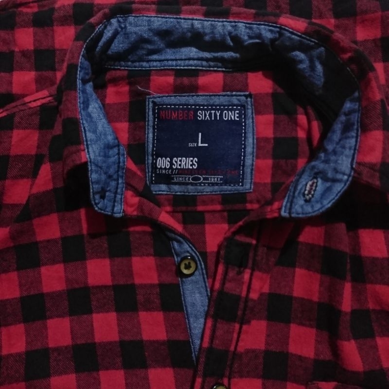 kemeja flanel number 61