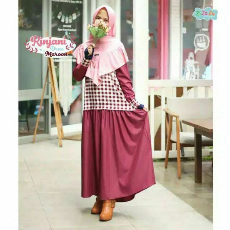 ZIZAZU Rinjani Dress | GAMIS ANAK | Gamis Premium | Dress | Baju Muslim | Baju Lebaran | Best Seller