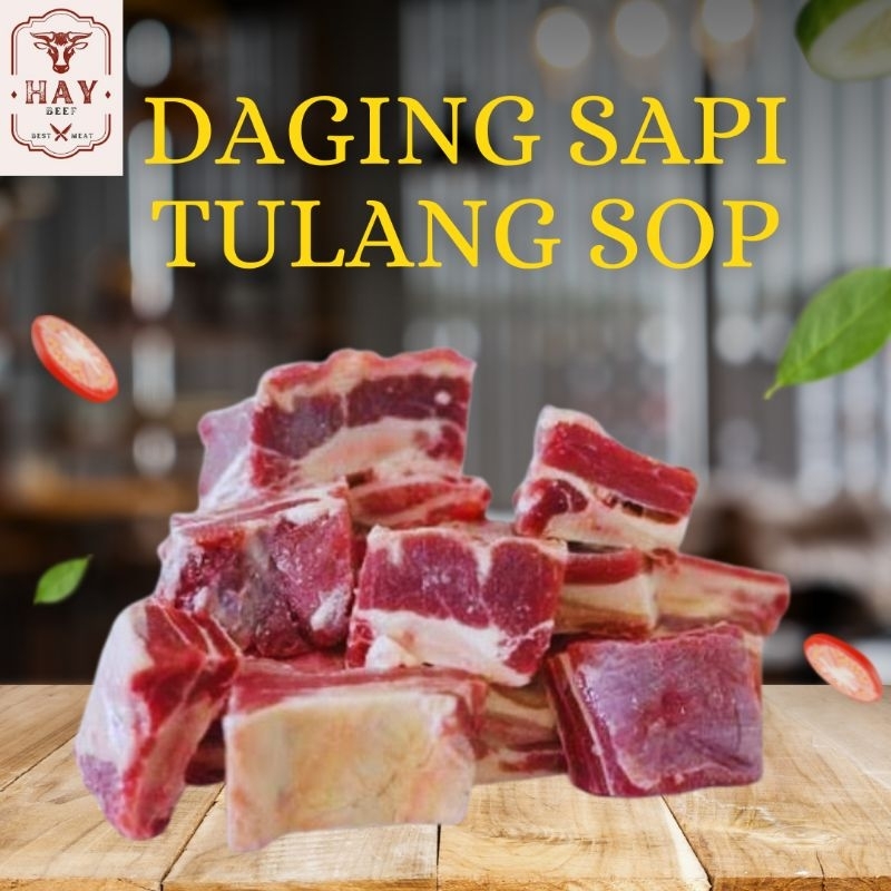 

Daging Sapi Tulang Sop Halal 1kg Frozen Food Import Australia