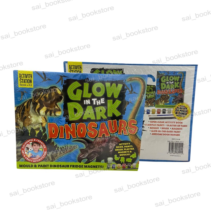 Glow in the dark dinosaurs activity book