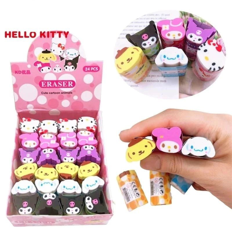 

penghapus karet karakter lucu Sanrio/kuromi/cinnamoroll/melody/hello Kitty/pomporin