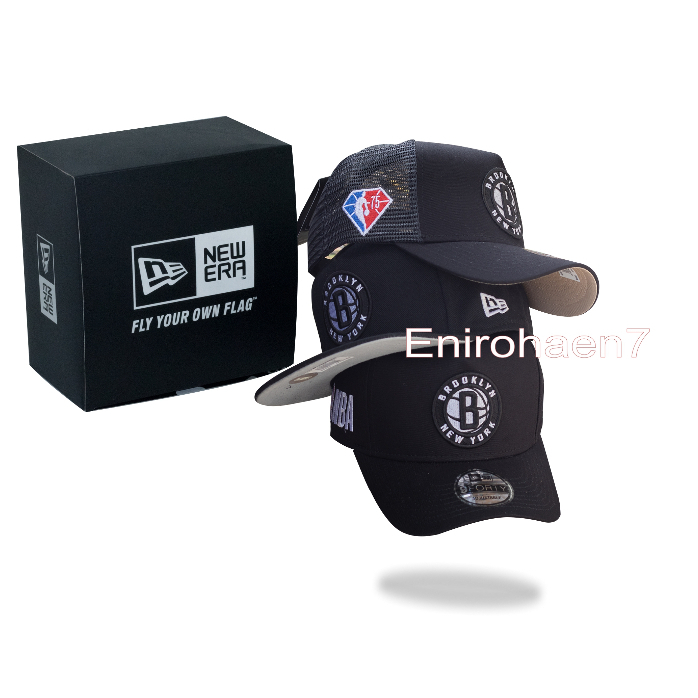 Topi BROOKLYN Topi huruf B pria wanita Unisex BROOKLYN HITAM