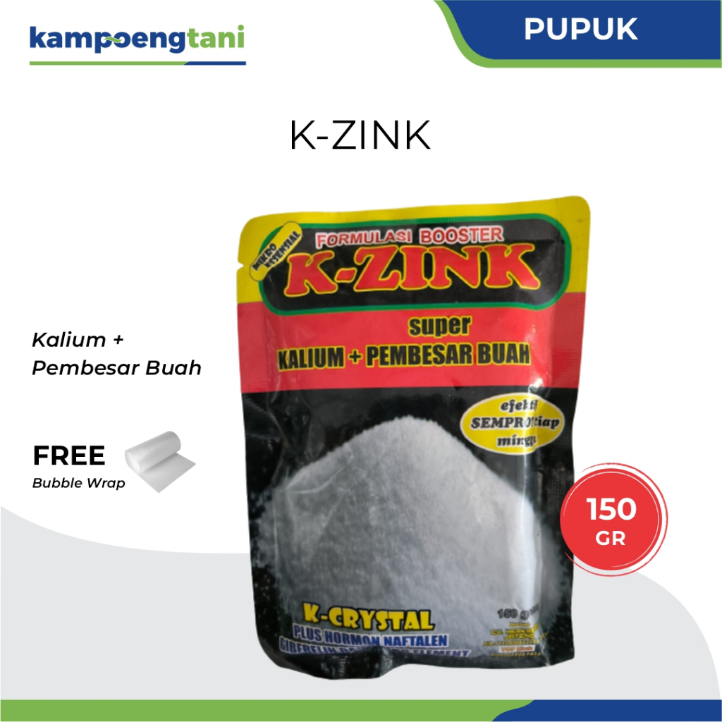 Kampoeng Tani - Pupuk K-Zink Booster 150 gram Kalium + Pembesar Buah