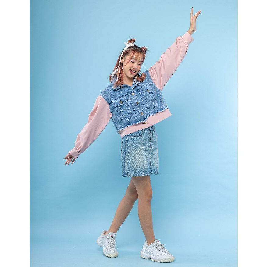 Avenue Jaket Jeans Wanita - Jaket Denim Korea - Denim Jacket (SKU 24888)