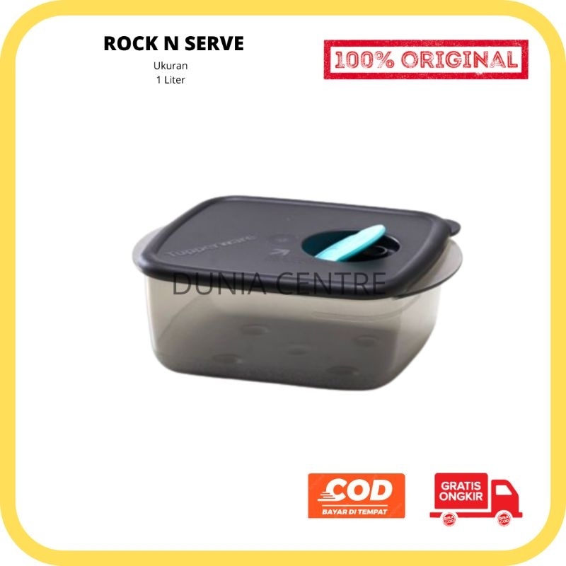 PROMO TUPPERWARE TEPAK MAKAN ROCK N SERVE 1LITER ORIGINAL