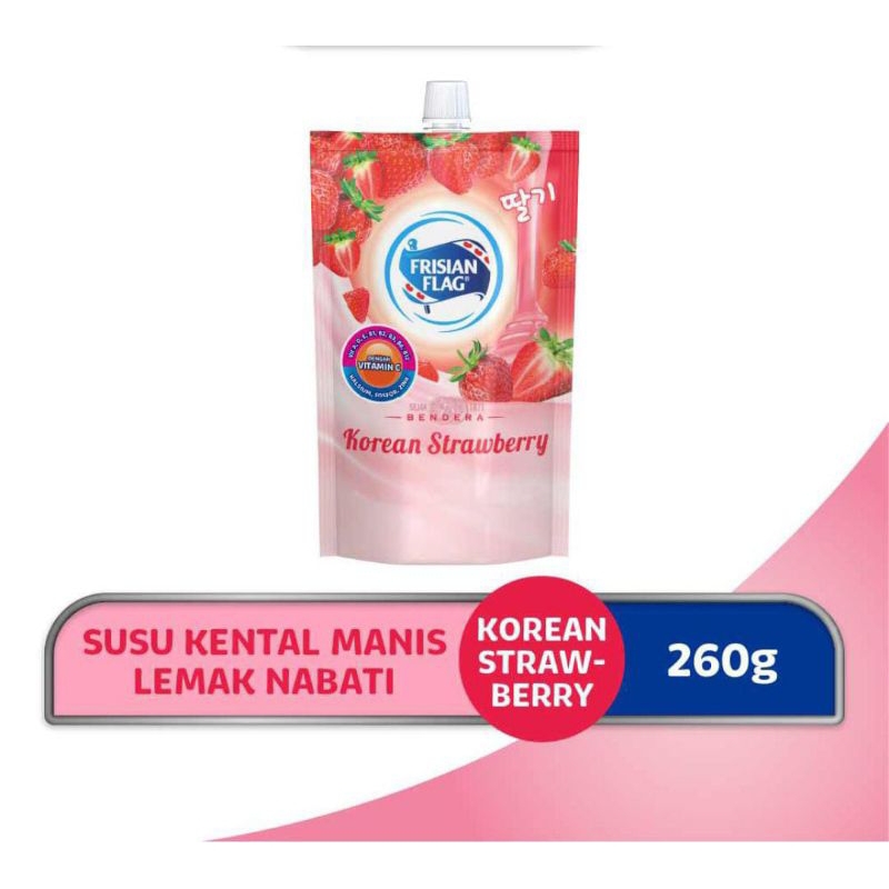 

Frisian Flag KOREAN STRAWBERRY Susu Kental Manis 260 g