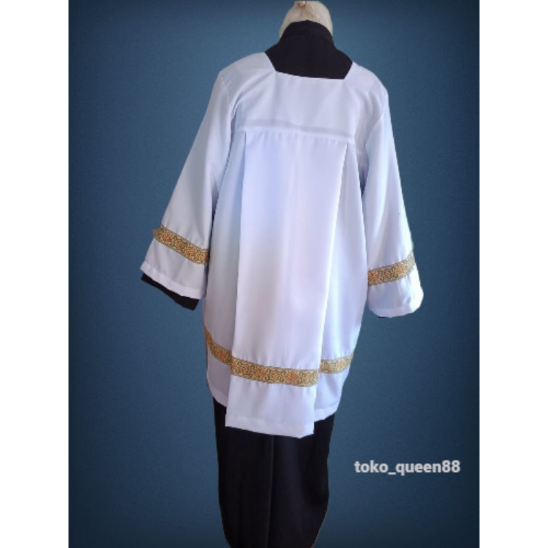 Jubah Misdinar Katolik Motif Etnik