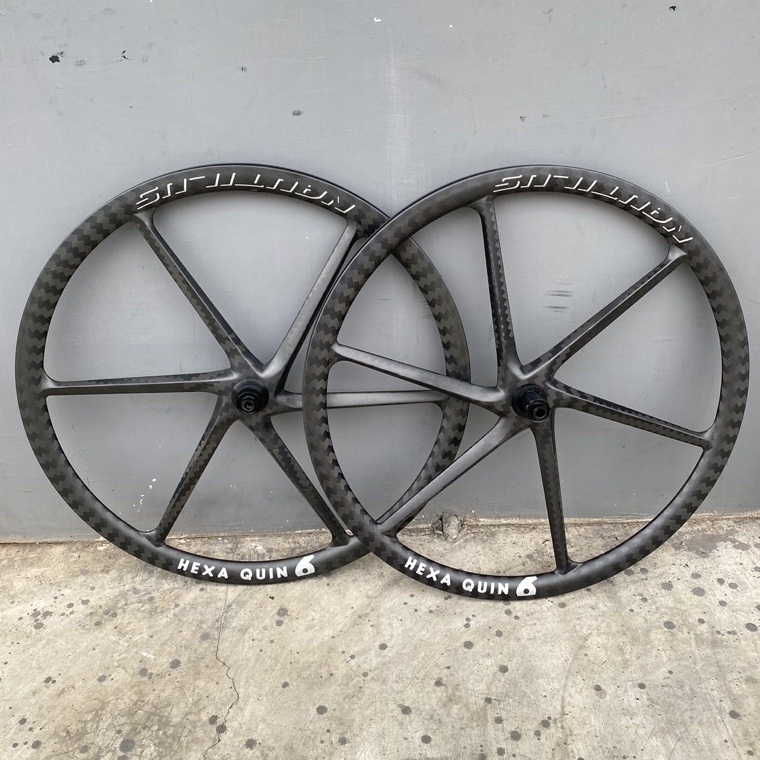 NAUTILUS HEXAQUIN 6-SPOKE RIM 700c 28mm Wheelset Sepeda Roadbike