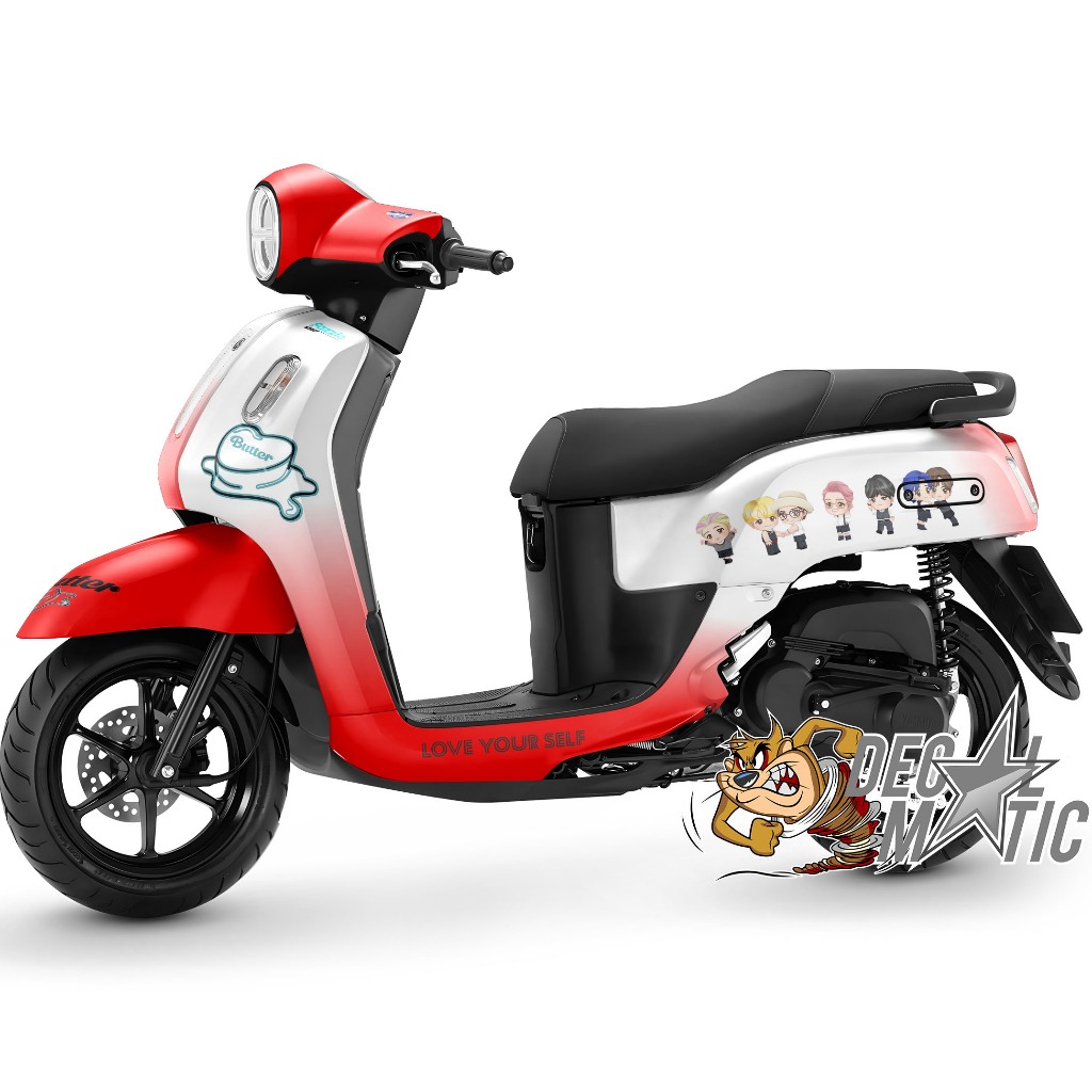 Decal Full Body Fazzio - Stiker Motor FAzzio Full body Striping Fazio Full  - Kpop Bt21 BTS Butter