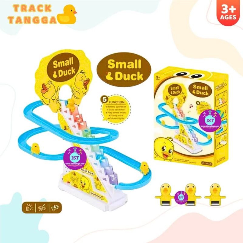 Mainan Bebek Naik Tangga - Mainan Track Tangga Bebek Seluncur
