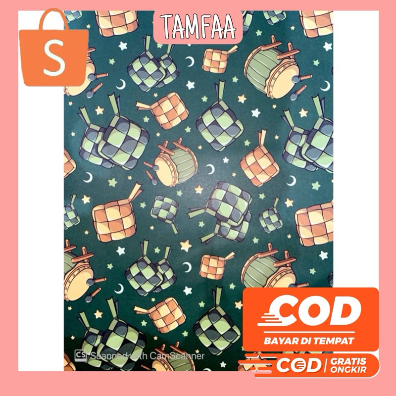 

KERTAS KADO SANSAN WAWA SANWA IDUL FITRI LEBARAN KETUPAT 1 LEMBAR