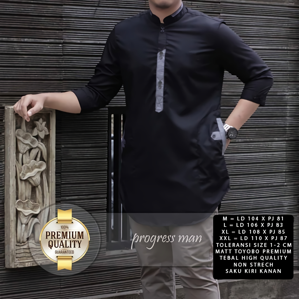 Baju Koko Pria Dewasa Terbaru Model Jenko Warna Hitam Bahan Premium Baju Muslim Atasan Pria Kemeja Kekinian Lengan Pendek Murah Bagus