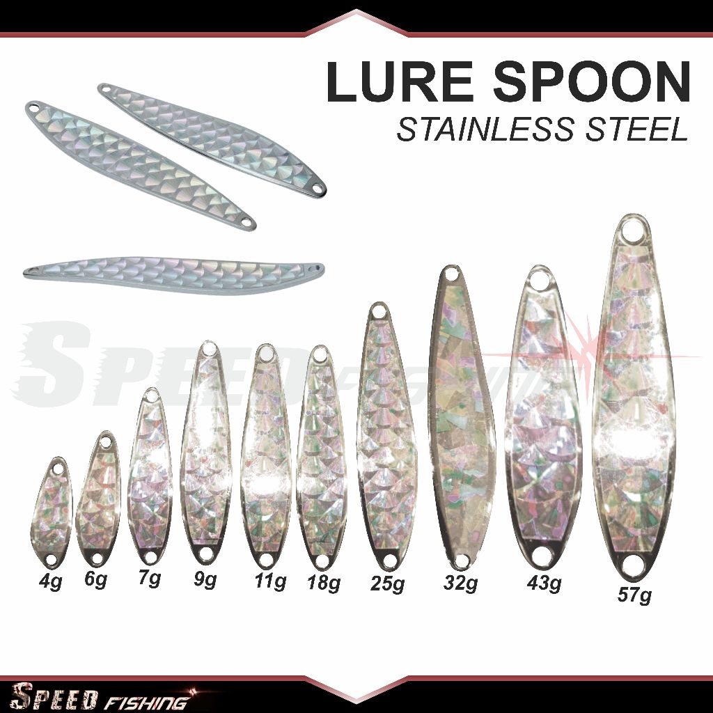 Umpan Pancing Spoon Stainless Stell Tahan Karat