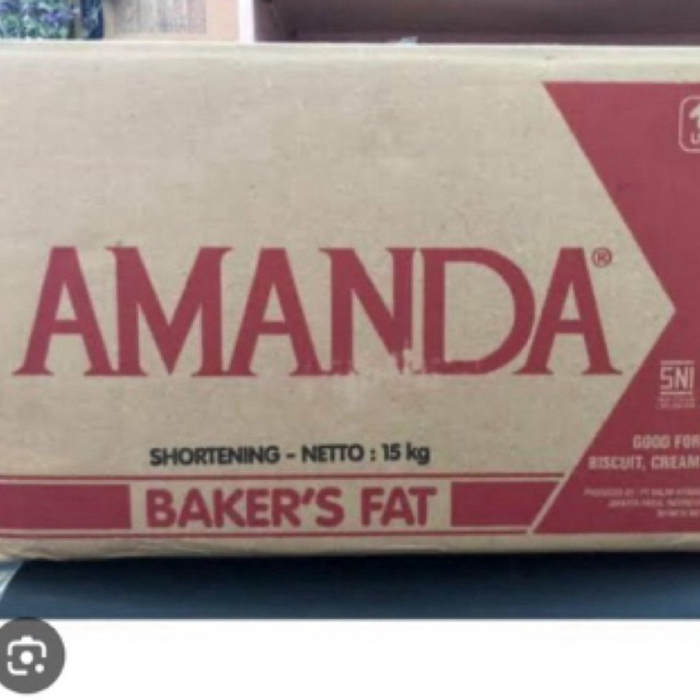 

amanda baker's fat | mentega putih | shortening kemasan repack 500gram