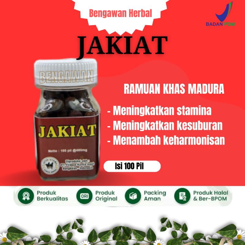 Jakiat Suplemen Herbal Stamina Pria/ Jamu Kuat Sehat/ Ramuan Khas Madura