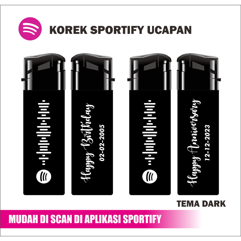 KOREK SPORTIFY UCAPAN KOREK FOTO CUSTOM GAMBAR BEBAS/ KOREK API CUSTOM