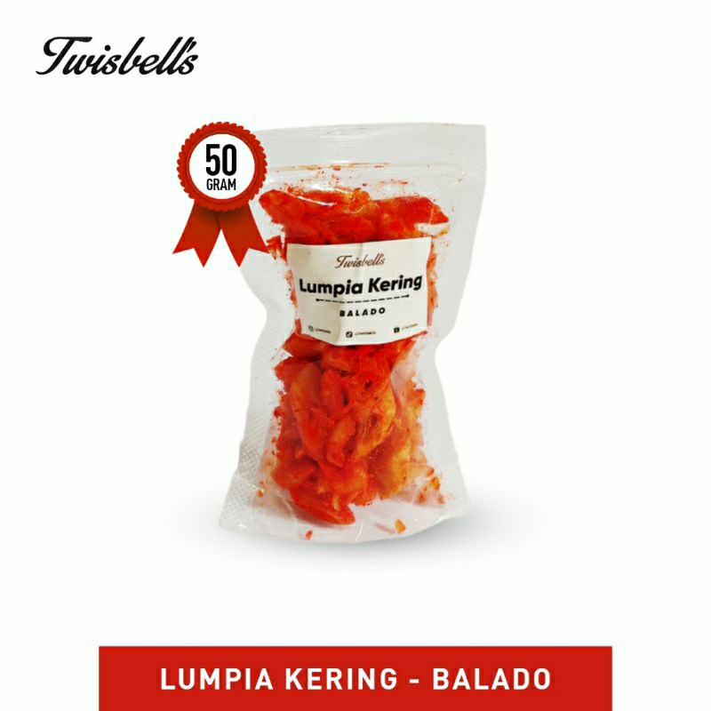 

[COD] 50 GRAM KULPI/LUMPRING/KULIT LUMPIA KERING CEMILAN ENAK GURIH RASA BALADO BY TWISBELLS