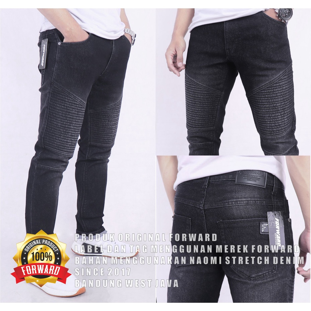 Celana Bikers Denim Jeans Premium   - Forward System