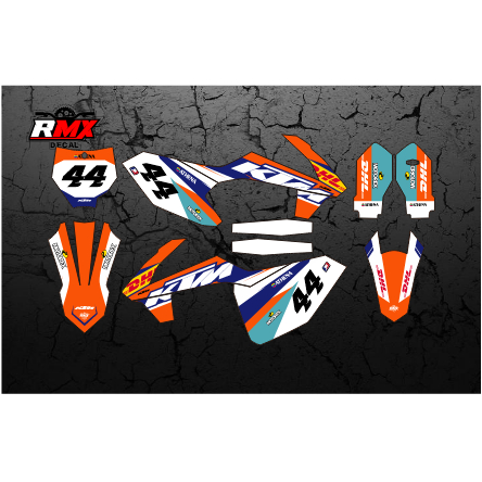 DECAL KTM 85 SX (002) DEKAL STIKER KTM 85 SIXDAYS 2018 2019 2020 2021 2022 2023 2024 HITAM MERAH KUN