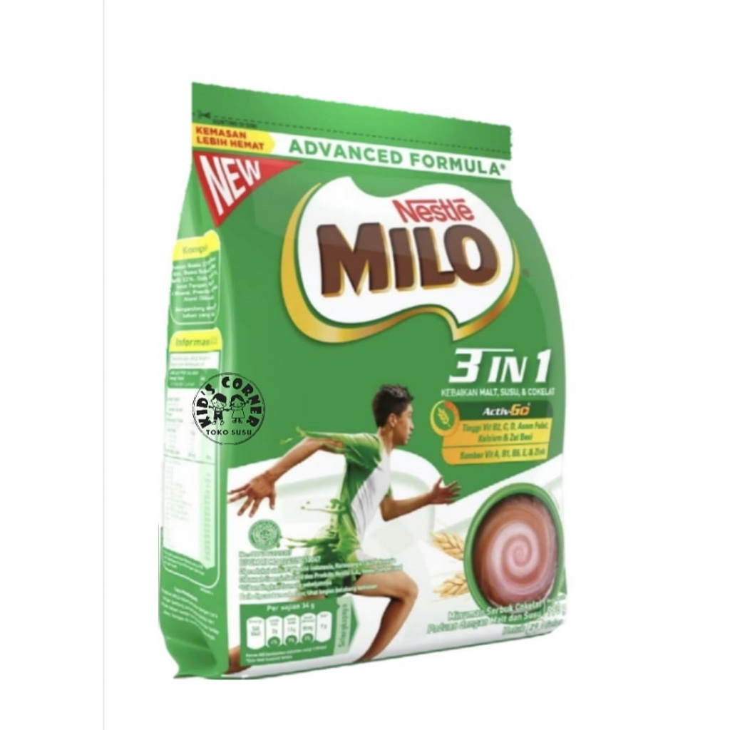 

Milo Pouch Active Go 3in1 Bubuk 990g