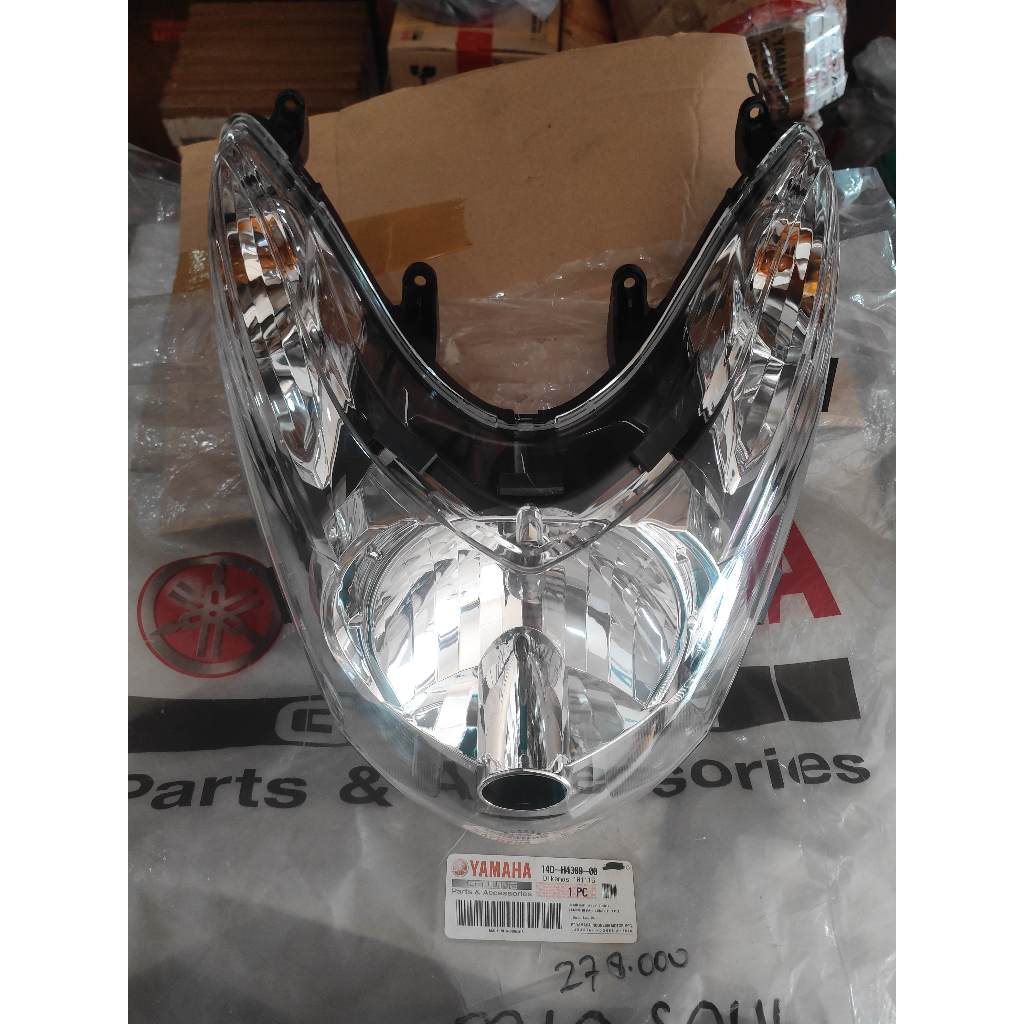 lampu depan mio soul karbu ori