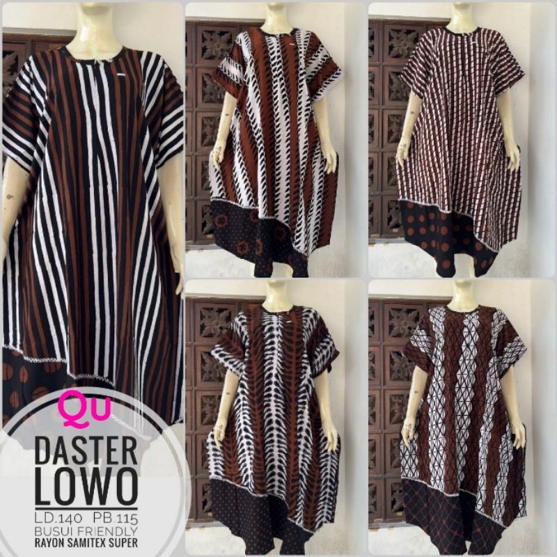 Daster lowo jumbo soft pastel sogan encim halus rayon candi mekar samitex batik cap