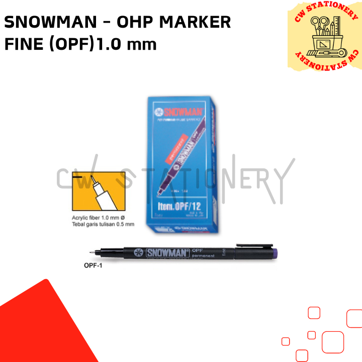 Snowman - Spidol OHP Permanent Marker