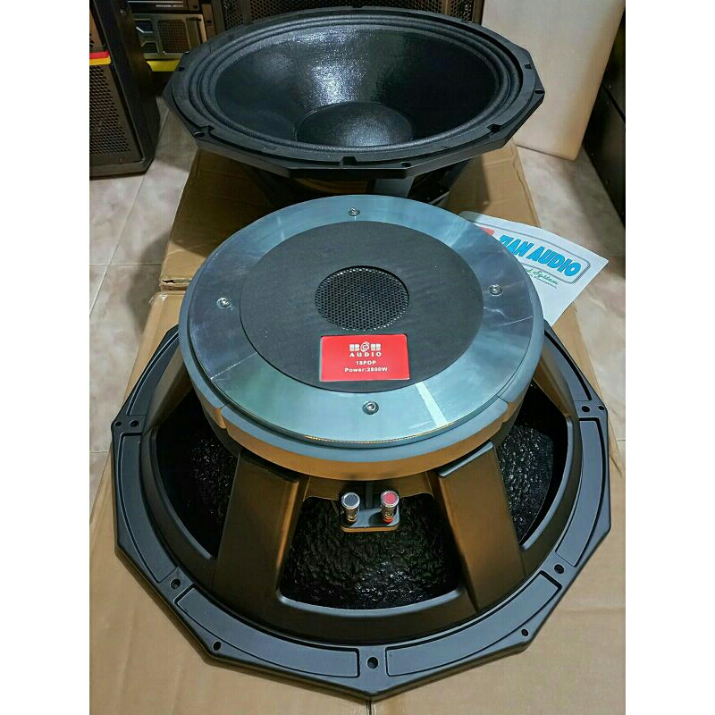 speaker  18" BOB Audio 18PDP voice coil 5"  terbaru dan original BY Soundqueen