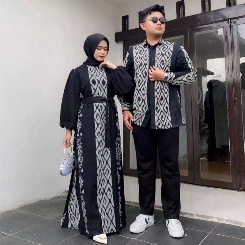 couple Azura etnik, baju lebaran, couple kondangan etnik