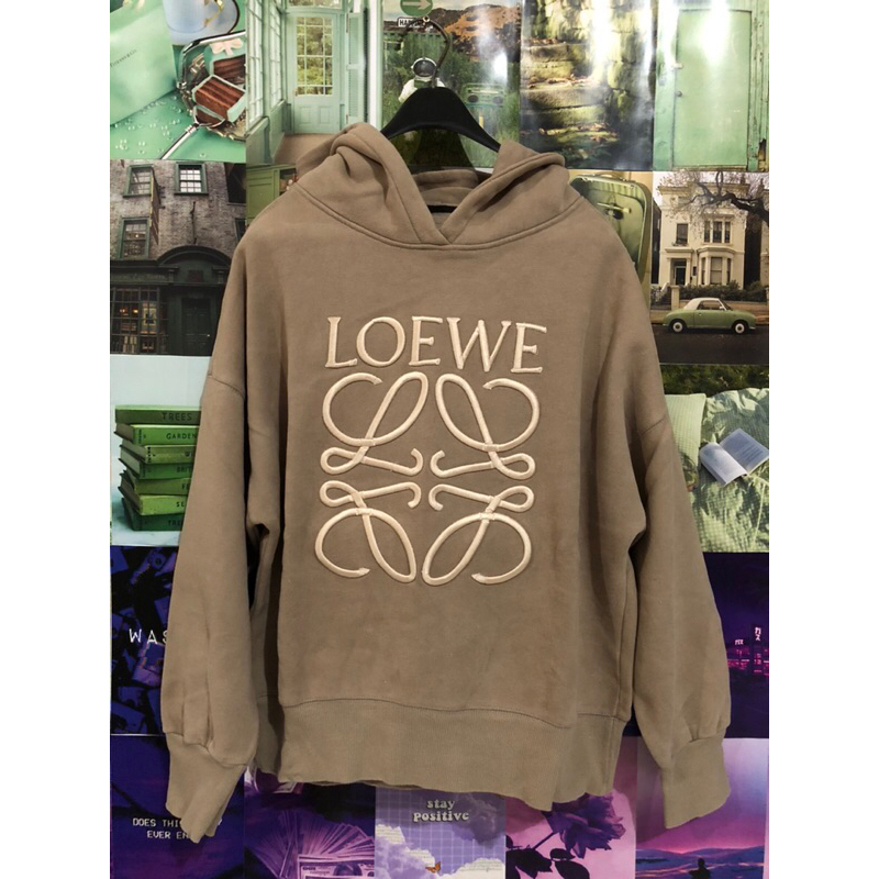 Loewe Anagram Regular Fit Hoodie in Cotton