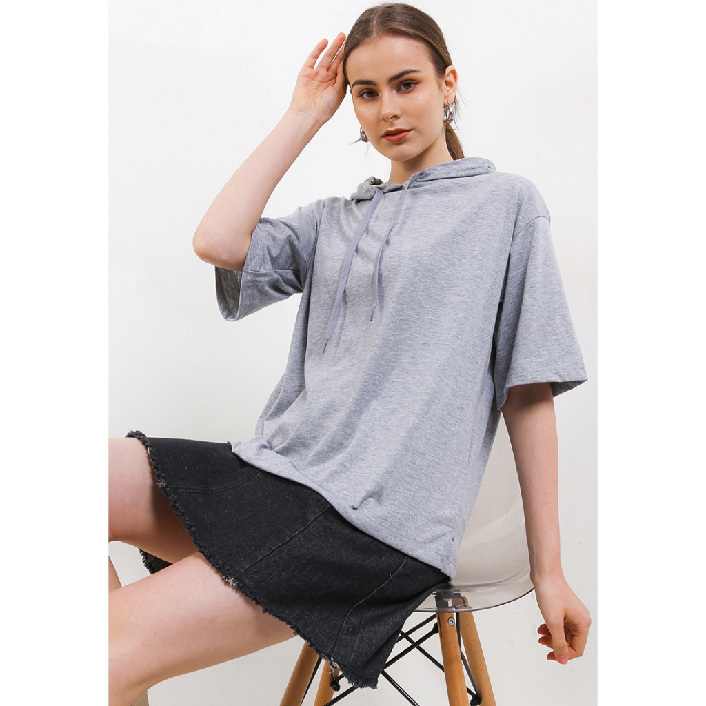 Tolliver Oversized Hoodie T-Shirt (Ori Baju Wanita)