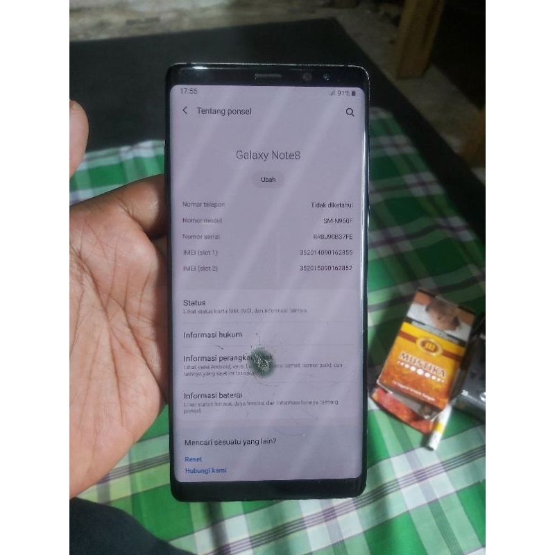 Samsung Note 8 Hp bekas Second Murah