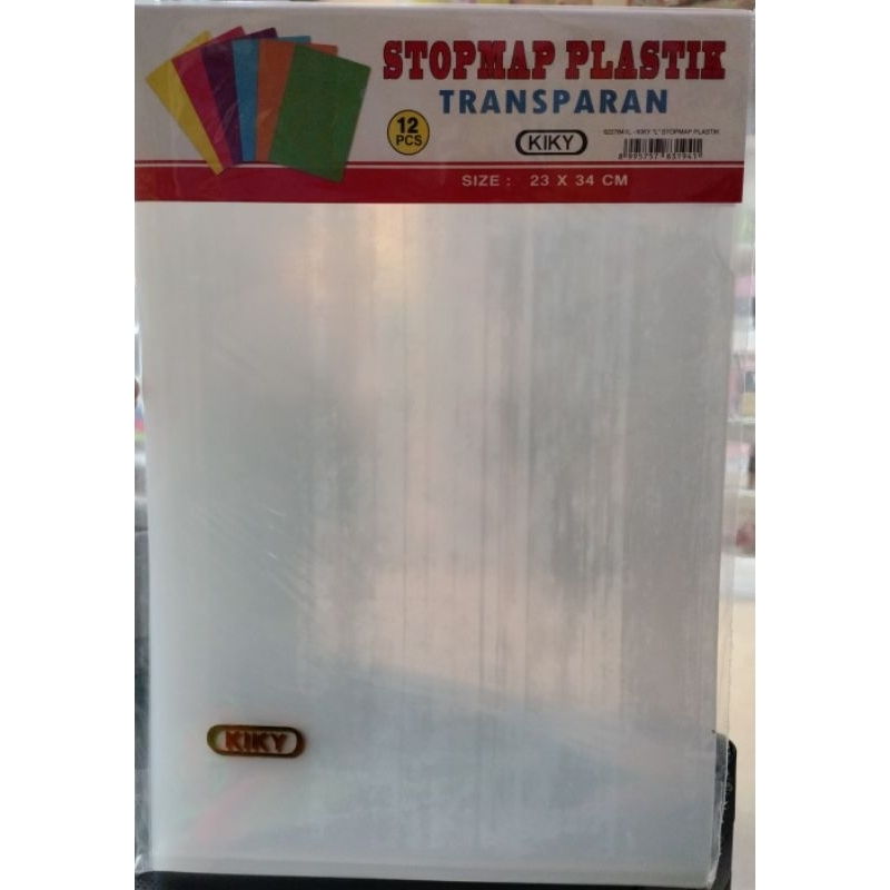 

Stopmap Plastik / Map L Kiky F4 Transparan
