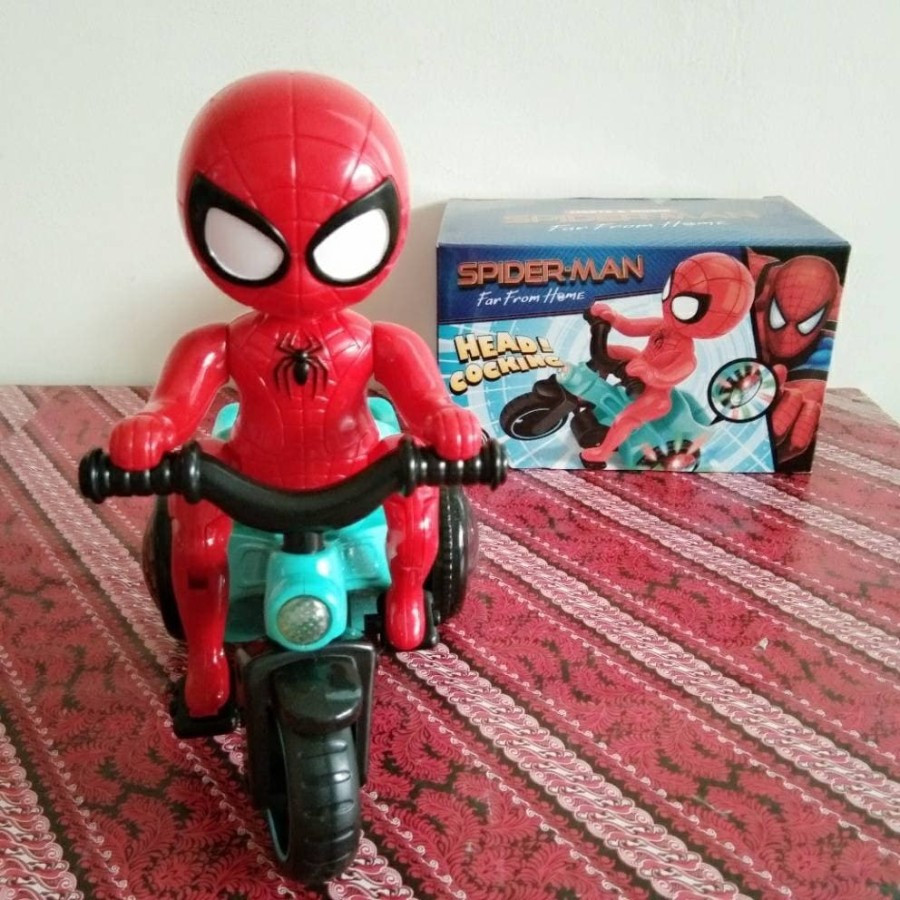 Mainan Sepeda Tricycle Electric Spiderman Far From Home