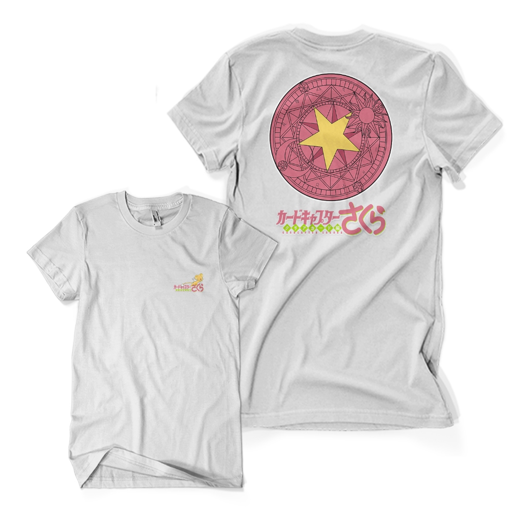 Kaos Distro Premium CARDCAPTOR SAKURA - Baju Anime Manga Otaku Jepang Japan Nostalgia 90an Unisex De