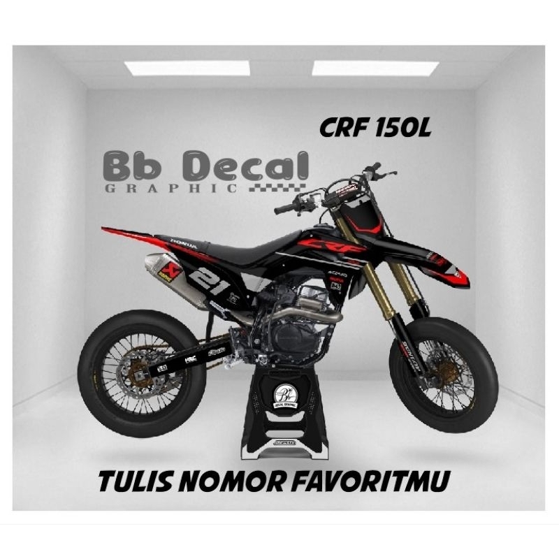 COD STIKER CRF 150L decal crf 150L decal stiker crf decal Supermoto stiker supermoto decal cod