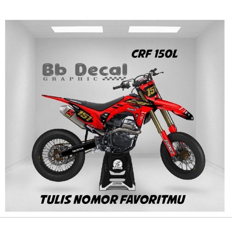 cod decal crf stiker crf bisa request decal Supermoto stiker supermoto
