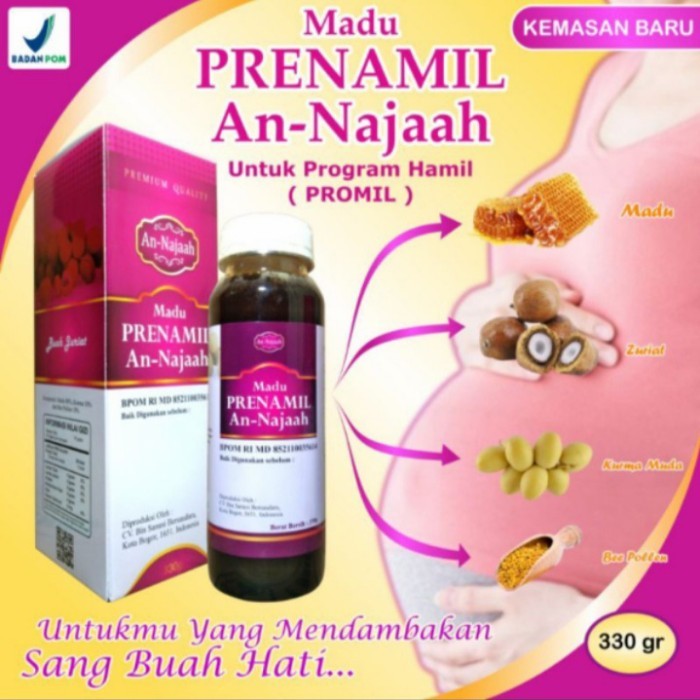 ORIGINAL PROMIL MADU ZURIAT PLUS KURMA MUDA280 GR Madu Zuriat promil (Program Hamil) An Najaah