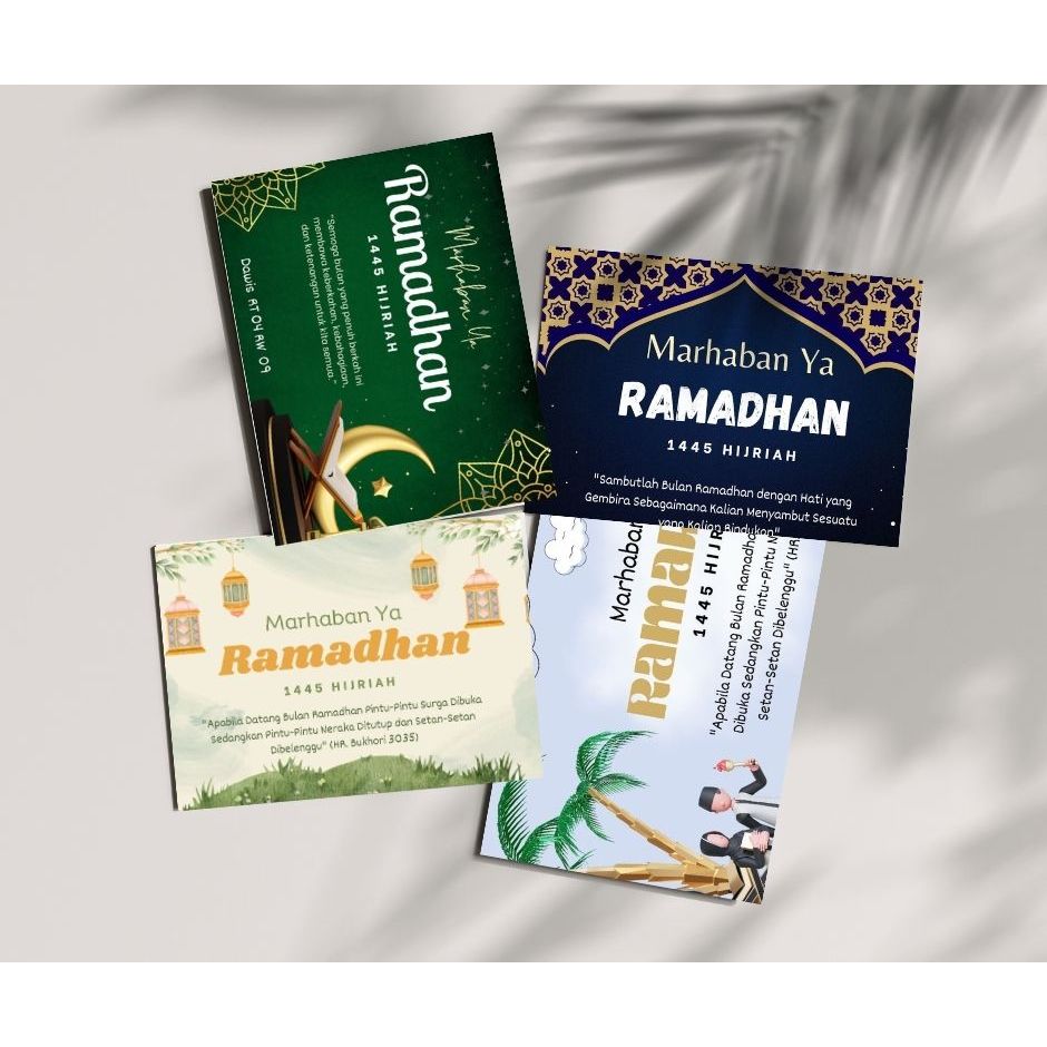 

CUSTOM Cetak Label Kartu dan Stiker Ucapan Ramadhan / Kartu Ucapan Selamat Puasa