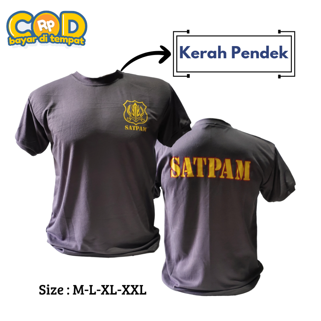 Kaos Satpam Security Terbaru Baju Dalaman Satpam Security