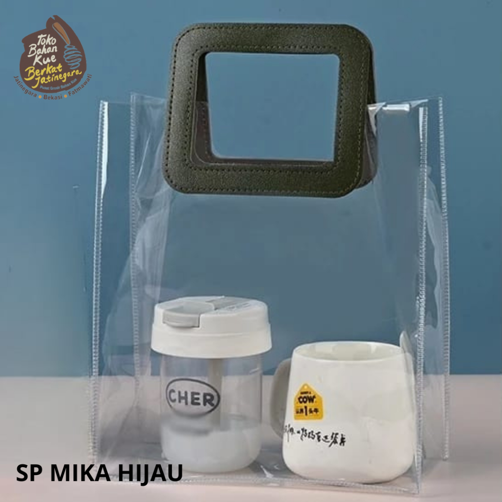 

SP MIKA 20X25 HIJAU / TAS MIKA HIJAU / TAS MIKA ISI 2 JAR 1000 ML / PC