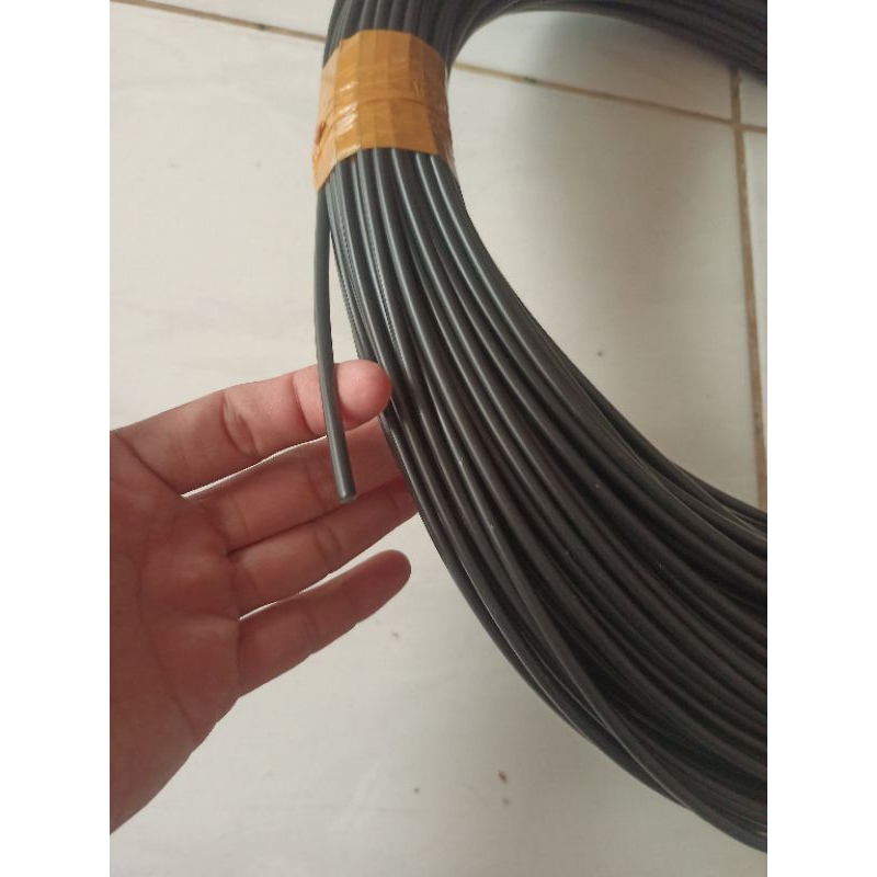 Kawat Las Plastik PE Impor 0.25kg Import Plastic Welding Wire Rod HDPE Polyethylene Black Hitam 250g
