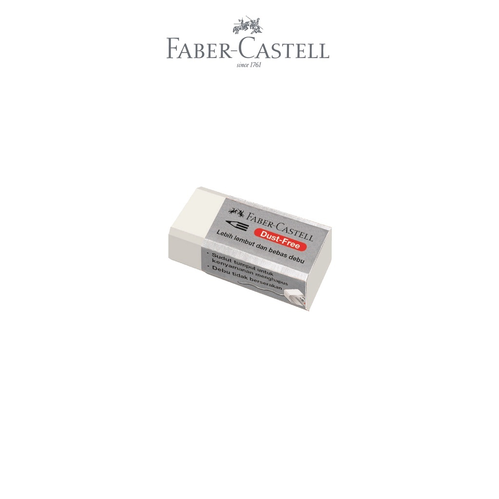 

PENGHAPUS / STIP / ERASER DUST FREE / ERASER FABER CASTELL 7230 PUTIH KECIL / SMALL WHITE