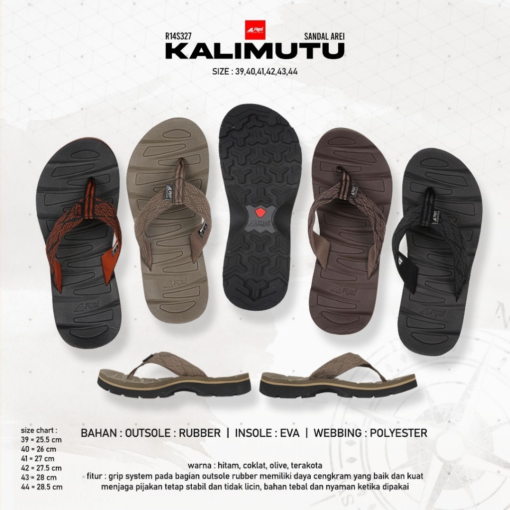 Sandal Jepit Pria Kalimutu Arei Outdoorgear