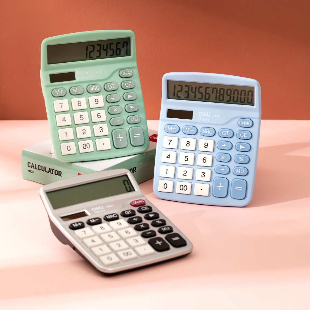 

Deli Kalkulator Meja / Desktop Calculator Layar 12 Digit Warna Lucu EM221