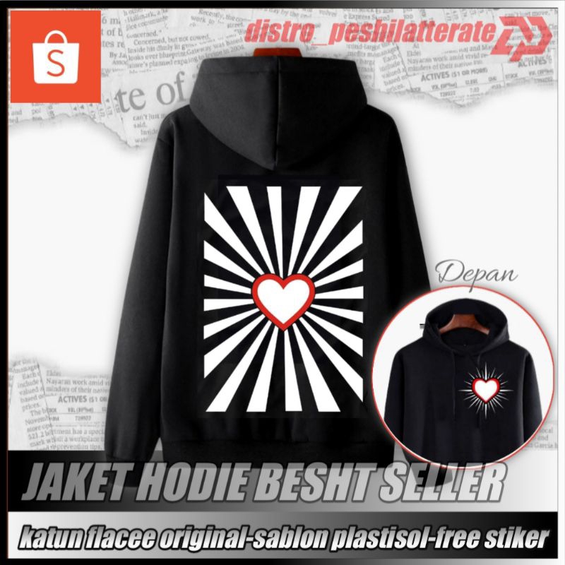 JAKET HOODIE PSHT FULL HATI BERSINAR - JAKET HOODIE PSHT TERBARU