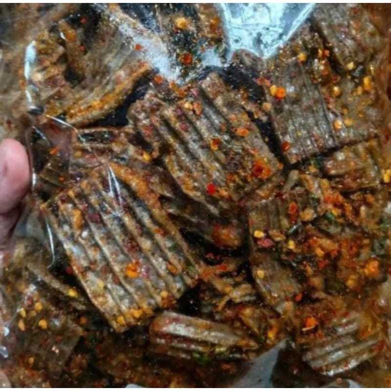 

Seblak kerupuk jengkol kotak 500gram pedas gurih daun jeruk/original gurih daun jeruk