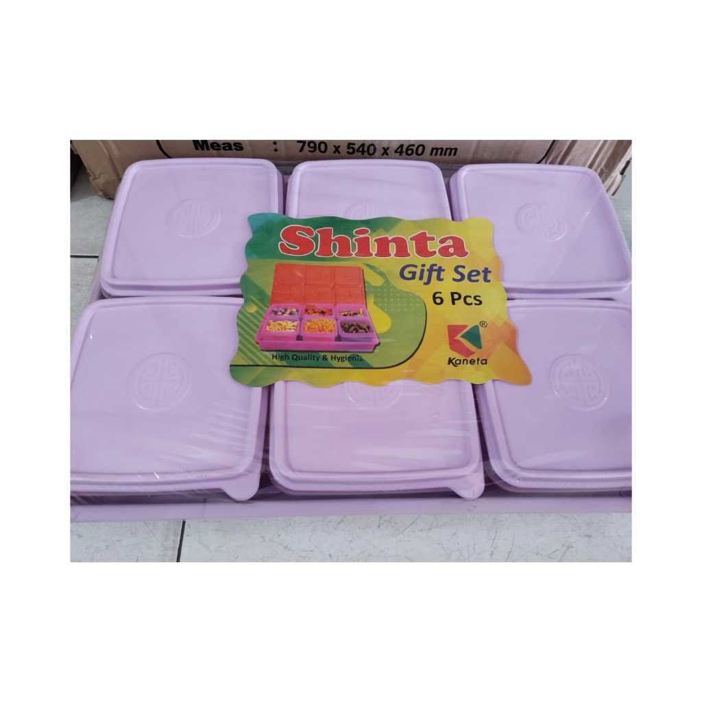 Toples set gift shinta/ Toples plastik/ Toples set isi 6pcs/ Toples lebaran/ Toples kotak serbaguna