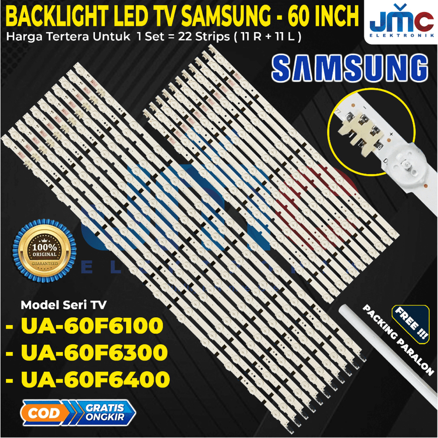 BACKLIGHT TV LED SAMSUNG 60 INCH UA60F5000 UA60F6100 UA60F6300 UA60F6400 60F5000 60F6100 60F6300 60F